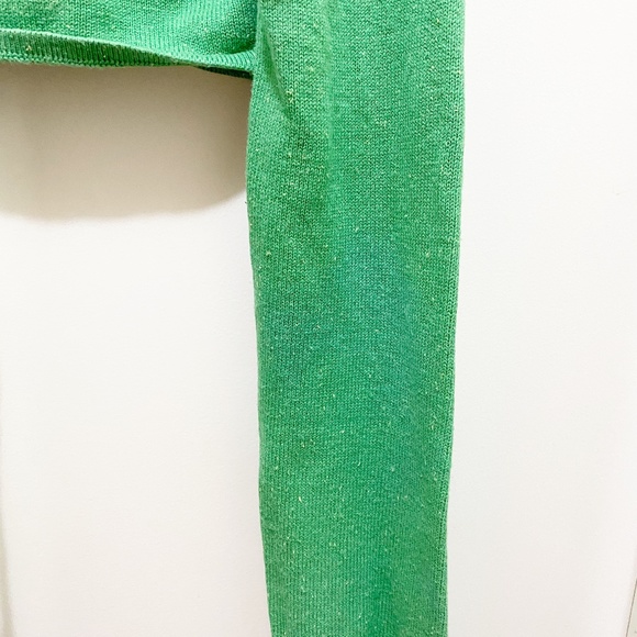 Unique DKNY Terry Knit Long Sleeve Crop Wrap Top S - Picture 12 of 14